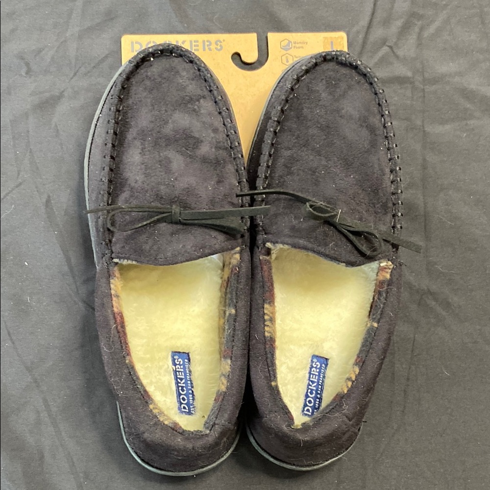 Dockers Black Loafers Slip-On Comfort, Slippers Size 9/10